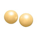 `[^[Nu fB[X sAXCO ANZT[ Silver-Tone Imitation Pearl (6mm) Stud Earrings, Created for Macy's Gold