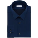 カルバン・クライン カルバンクライン メンズ シャツ トップス Men's Slim-Fit Non-Iron Herringbone Dress Shirt Blue Velvet