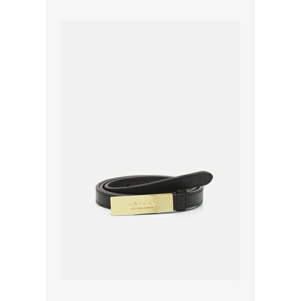 ラルフローレン ラルフローレン レディース ベルト アクセサリー LOGO LEATHER SKINNY BELT - Belt - black