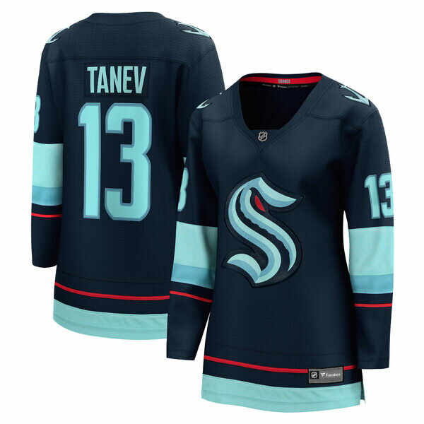 ファナティクス レディース ユニフォーム トップス Brandon Tanev Seattle Kraken Fanatics Branded Women 039 s Home Premier Breakaway Player Jersey Deep Sea Blue