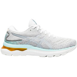 アシックス レディース ランニング スポーツ ASICS Women's Gel-Nimbus 24 Running Shoes White/Silver