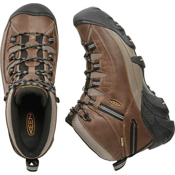 キーン メンズ ブーツ シューズ KEEN Men's Targhee II Mid Waterproof Hiking Boots Shitake Brindle 3