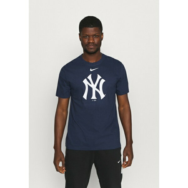 ナイキ メンズ Tシャツ トップス MLB NEW YORK YANKEES LARGE LOGO - Club wear - midnight navy