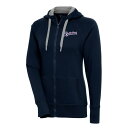 アンティグア レディース パーカー・スウェットシャツ アウター Tacoma Rainiers Antigua Women's Victory FullZip Hoodie Navy