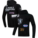 プロスタンダード メンズ パーカー・スウェットシャツ アウター Las Vegas Raiders Pro Standard 3x Super Bowl Champions Pullover Hoodie Black