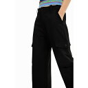 デジグアル レディース カジュアルパンツ ボトムス Women's Basic cargo trousers Black(4)