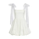 リフォメーション レディース ワンピース トップス Enza Tie-Shoulder Minidress white