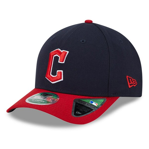 ニューエラ メンズ 帽子 アクセサリー Cleveland Guardians New Era Player Replica 9FORTY Adjustable Hat Navy