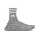Balenciaga バレンシアガ レディース スニーカー 【Balenciaga x adidas Speed Trainer Grey White (Women's)】 サイズ US_W_10 Grey/White(4)