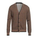 【送料無料】 グリフォーニ メンズ カーディガン アウター Cardigans Brown
