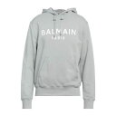 【送料無料】 バルマン メンズ パーカー・スウェットシャツ アウター Sweatshirts Grey