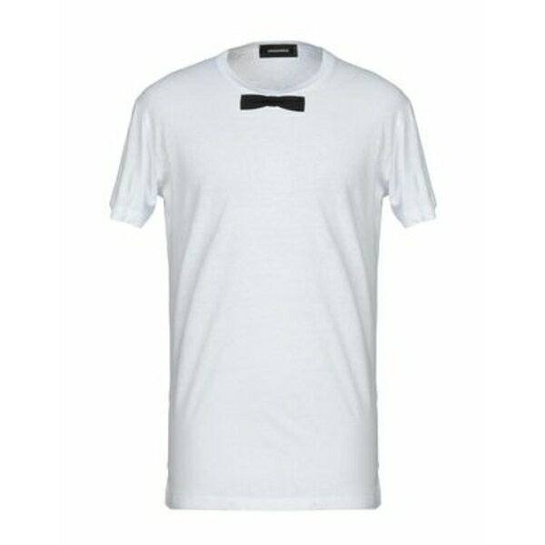 【送料無料】 ディースクエアード メンズ Tシャツ トップス T-shirts White