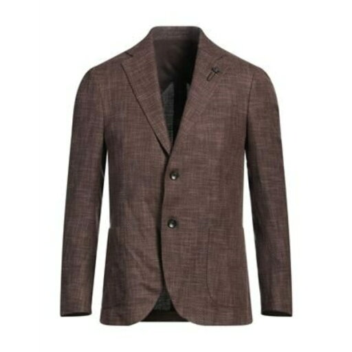 【送料無料】 ラルディーニ メンズ ジャケット&ブルゾン アウター Blazers Brown 【送料無料】 ラルディーニ メンズ ジャケット&ブルゾン アウター Blazers Brown