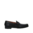 【送料無料】 サントーニ メンズ スリッポン・ローファー シューズ Loafers Black