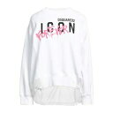 【送料無料】 ディースクエアード レディース パーカー・スウェットシャツ アウター Sweatshirts White