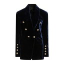 【送料無料】 バルマン レディース ジャケット&ブルゾン アウター Blazers Blue