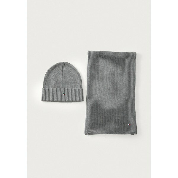 トミー ヒルフィガー メンズ 帽子 アクセサリー FLAG BEANIE & SCARF SET - Scarf - mid grey heather(4)