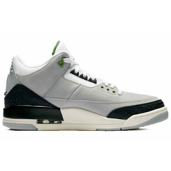 Air Jordan ジョーダン メンズ スニーカー Lt Smoke Grey/Chlorophyll-Black-White 【Air Jordan 3 Retro 'Chlorophyll' 136064-006】 サイズ US_12.5(30.5cm)