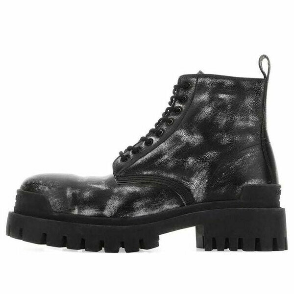 Balenciaga Х󥷥  ˡ Black/White Balenciaga Strike Ankle Boots 'Washed O...