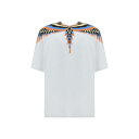 マルセロバーロン メンズ Tシャツ トップス Optical Wings T-shirt White Salm