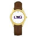 W[fB Y rv ANZT[ LSU Tigers Unisex Team Logo Leather Wristwatch -