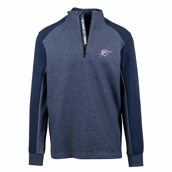 レベルウェア メンズ ジャケット＆ブルゾン アウター Oklahoma City Thunder Levelwear Galaxy Insignia Core QuarterZip Pullover Top Navy