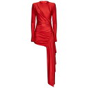 アレクサンドル・ボーティエ レディース ワンピース トップス Red Draped Minidress Rosso