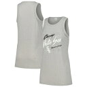 ソフト?アズ ア?グレープ レディース Tシャツ トップス Chicago White Sox Soft as a Grape Women's Gauze High Neck Tank Top Gray