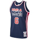 ミッチェル ネス メンズ ユニフォーム トップス Patrick Ewing USA Basketball Mitchell Ness 1992 Dream Team Authentic Jersey Navy