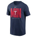 ナイキ メンズ Tシャツ トップス Minnesota Twins Nike Scoreboard TShirt Navy