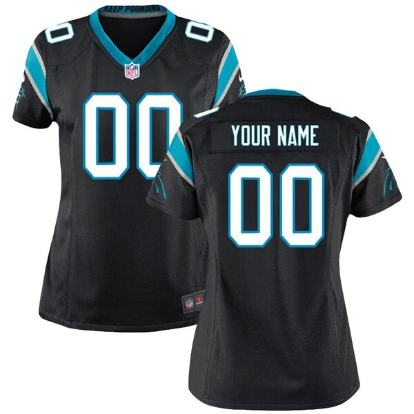 iCL fB[X jtH[ gbvX Carolina Panthers Nike Women's Customized Game Jersey Black