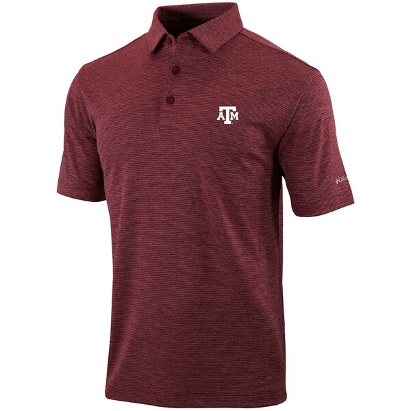 コロンビア ポロシャツ メンズ コロンビア メンズ ポロシャツ トップス Texas A&M Aggies Columbia OmniWick Set II Polo Maroon