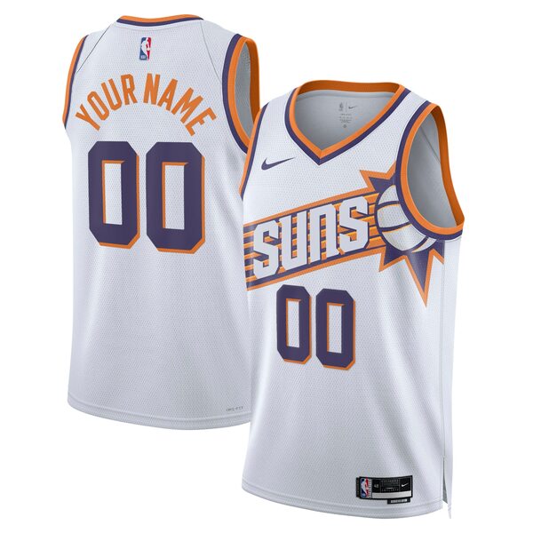 ナイキ メンズ ユニフォーム トップス Phoenix Suns Nike Unisex Swingman Custom Jersey White Association Edition