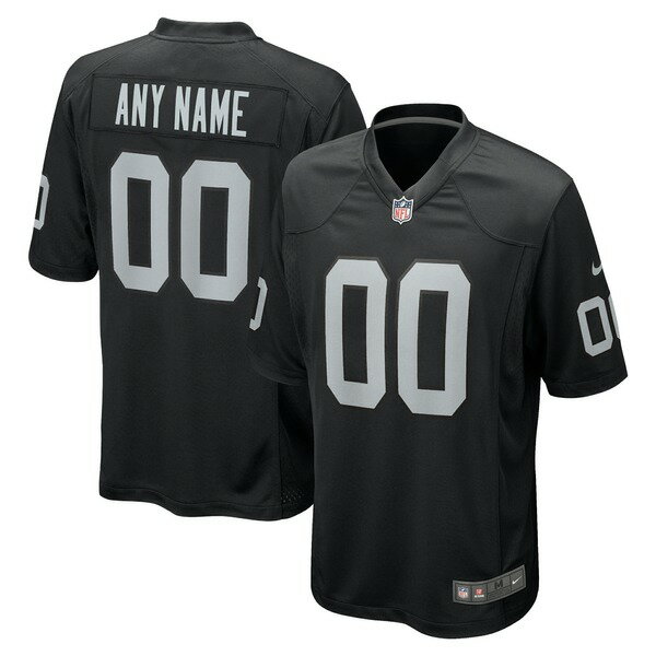 ナイキ メンズ ユニフォーム トップス Las Vegas Raiders Nike Custom Game Jersey Black