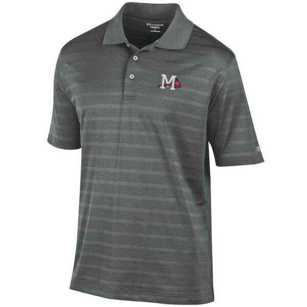 `sI Y |Vc gbvX Mississippi Braves Champion Textured Solid Polo Gray