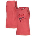 \tg?AY A?O[v fB[X TVc gbvX Los Angeles Angels Soft as a Grape Women's Gauze High Neck Tank Top Red