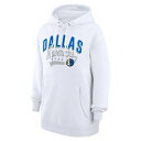 カールバンクス レディース パーカー スウェットシャツ アウター Dallas Mavericks G III 4Her by Carl Banks Women 039 s Filigree Logo Pullover Hoodie White