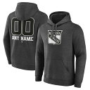 t@ieBNX Y p[J[EXEFbgVc AE^[ New York Rangers Fanatics Branded Monochrome Personalized Name & Number Pullover Hoodie Charcoal