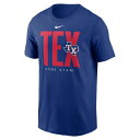 ナイキ メンズ Tシャツ トップス Texas Rangers Nike Scoreboard TShirt Royal