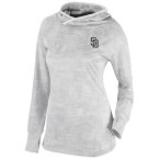 コロンビア レディース パーカー・スウェットシャツ アウター San Diego Padres Columbia Women's OmniWick Sunday Ball Pullover Hoodie White