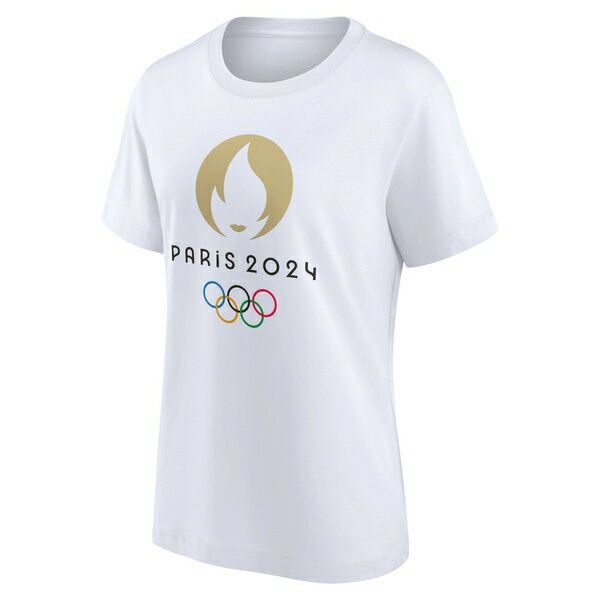 ファナティクス レディース Tシャツ トップス Paris 2024 Summer Olympics Fanatics Branded Women's Primary Logo TShirt White