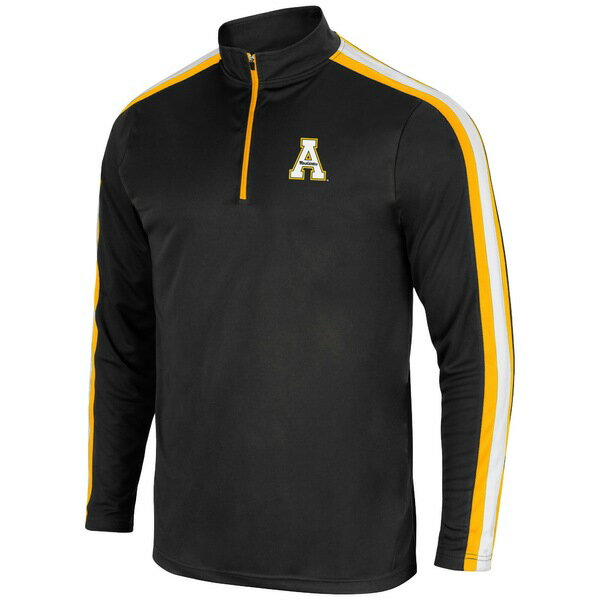 コロシアム メンズ ジャケット＆ブルゾン アウター Appalachian State Mountaineers Colosseum 1955 QuarterZip Jacket Black