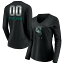 եʥƥ ǥ T ȥåץ Seattle Mariners Fanatics Branded Women's Personalized Midnight Mascot Long Sleeve VNeck TShirt Black