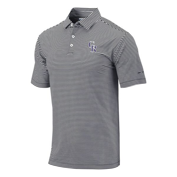 RrA Y |Vc gbvX Colorado Rockies Columbia OmniWick Club Invite Polo Black