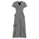 エリータハリ レディース ワンピース トップス Alisa Silk Leaf Midi-Dress geo leaf print