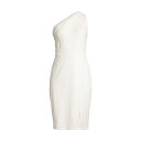 ランドリーバイシェリーシーガル レディース ワンピース トップス Draped One-Shoulder Knee-Length Dress ivory