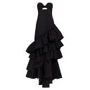 ジョハンナ・オーティズ レディース ワンピース トップス The Art Of Life Silk Ruffle Gown black