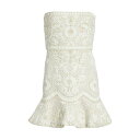 ヴェロニカ ベアード レディース ワンピース トップス Agata Lace Strapless Minidress light pebble