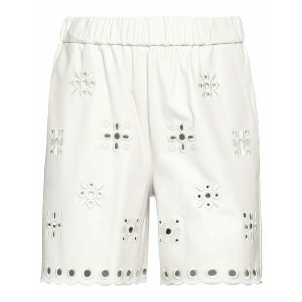 【送料無料】 レッドヴァレンティノ レディース カジュアルパンツ ボトムス Shorts & Bermuda Shorts Off white