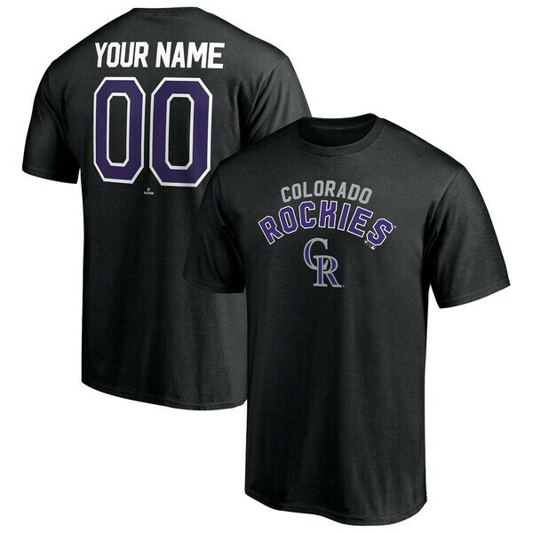 եʥƥ  T ȥåץ Colorado Rockies Fanatics Branded Personalized Team Winning Streak Name &Number TShirt Black